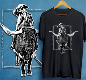 Jefe Gringo Land &Cattle Co, LLC - Texas rancher needs a bold and original design! | Design de T-shirt par 99.degree
