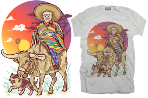 Jefe Gringo Land &Cattle Co, LLC - Texas rancher needs a bold and original design! | Design de T-shirt par krizvector