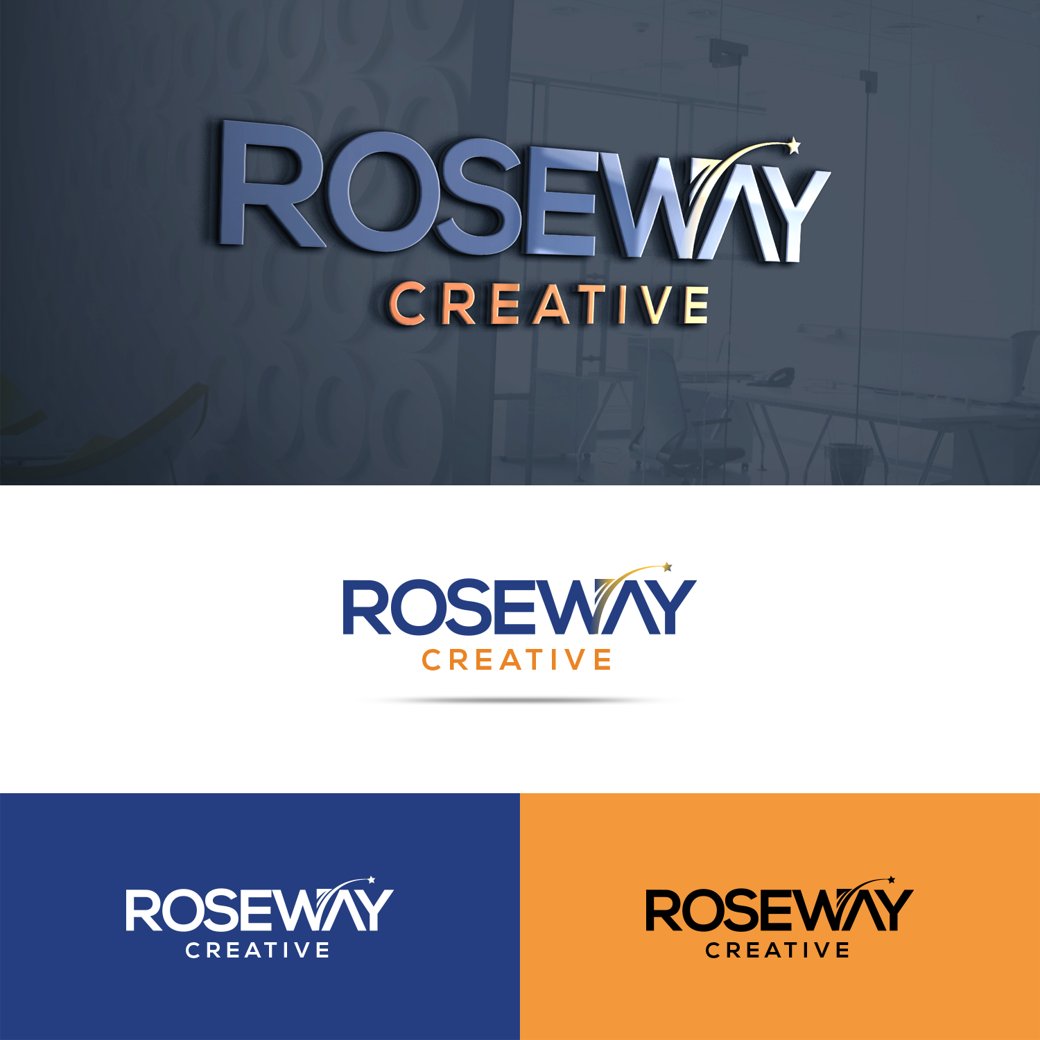 Logo Design by Hsi Graphics for Roseway Creative | Design #13585861