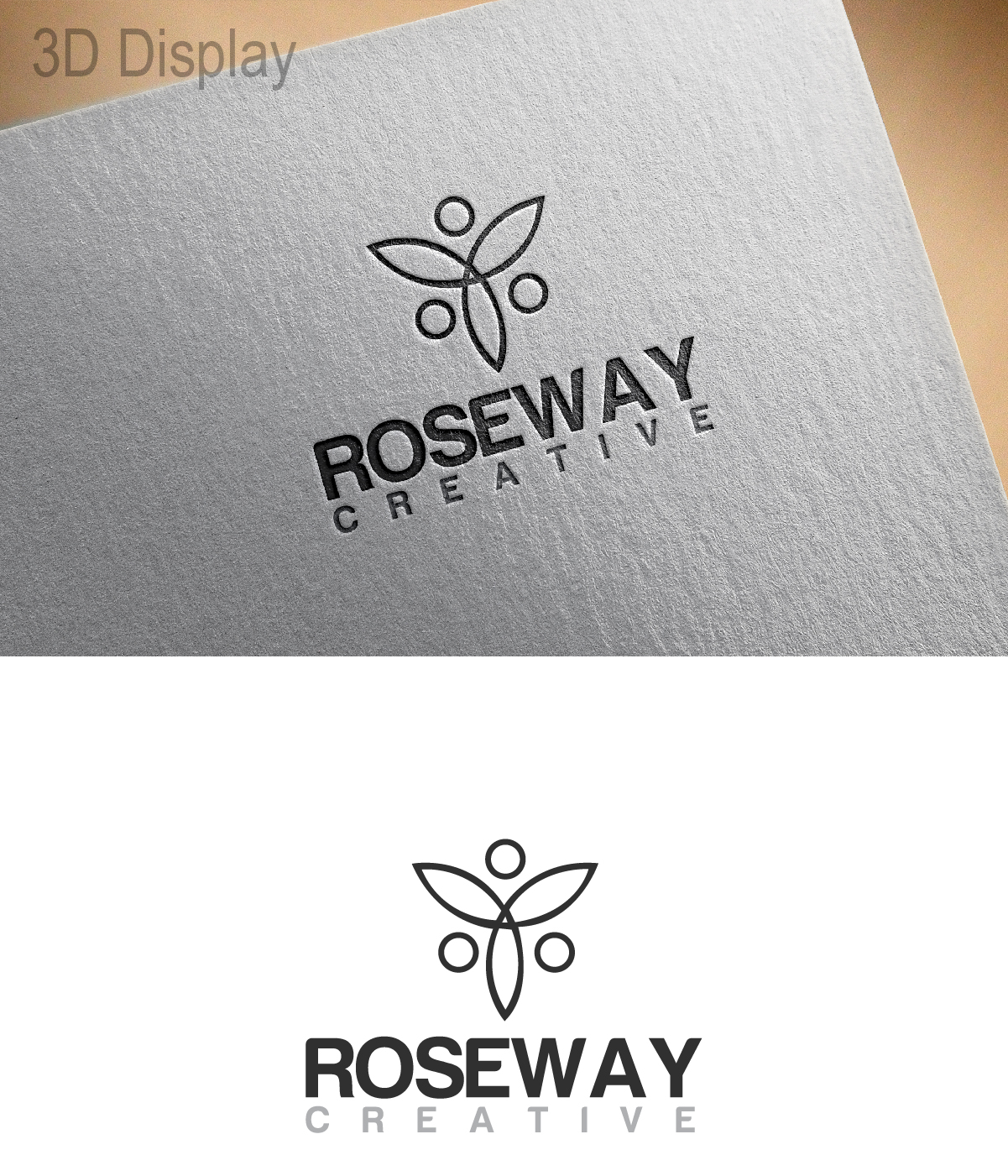 Logo Design by 3Guys for Roseway Creative | Design #13608309
