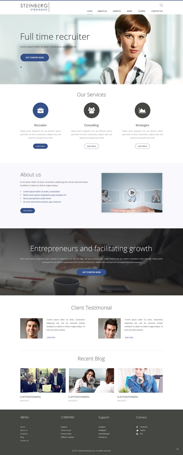 Wordpress Design by pb for this project | Design #13587336