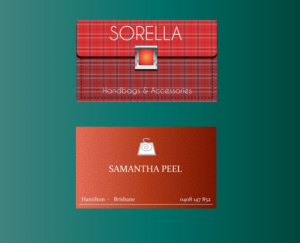 Business Card Design for a Handbags business | Diseño de Tarjeta de Presentación por edge design