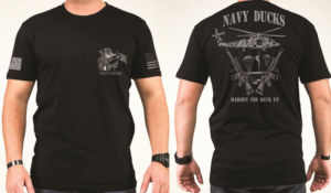 Military Theme T shirt  - Navy Ducks