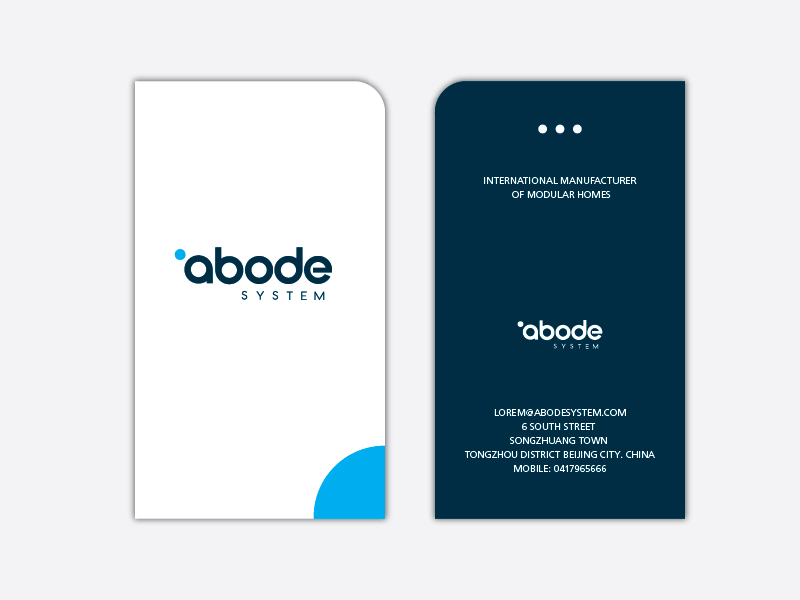 Diseño de Tarjeta de Presentación por Neue para Abode System  | Diseño #2680923