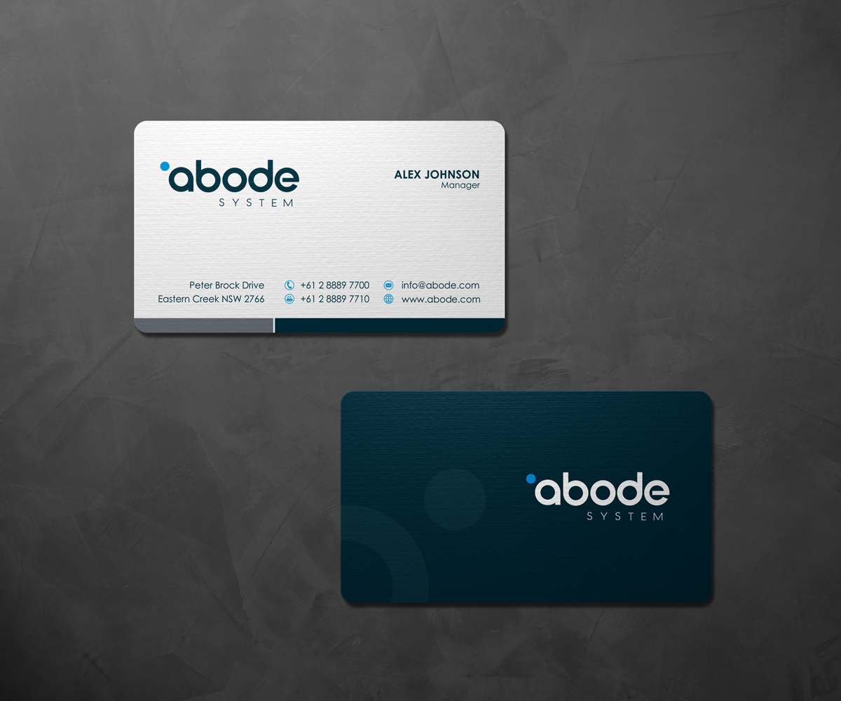 Visitenkarten-Design von logodentity für Abode System  | Design: #2731685