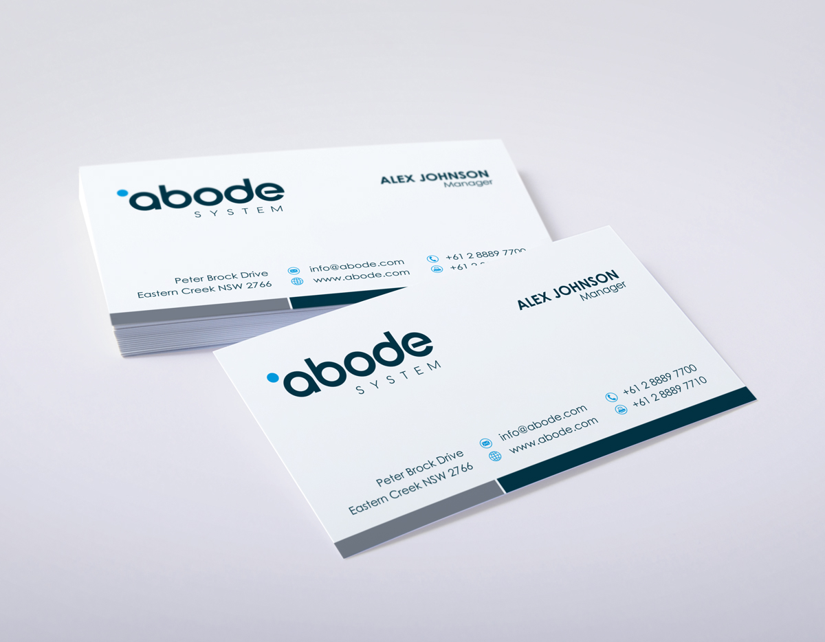 Diseño de Tarjeta de Presentación por logodentity para Abode System  | Diseño #2731701