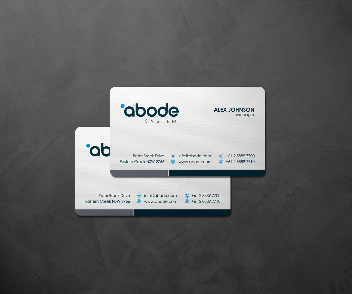Business Card Design by logodentity for Abode System  | Design #2731702