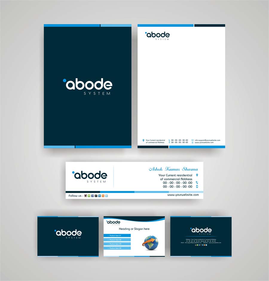 Stationery Design by INDIAN_Ashok for Abode System  | Design #2682690