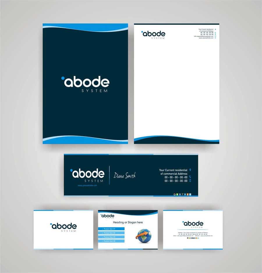 Stationery Design by INDIAN_Ashok for Abode System  | Design #2682694