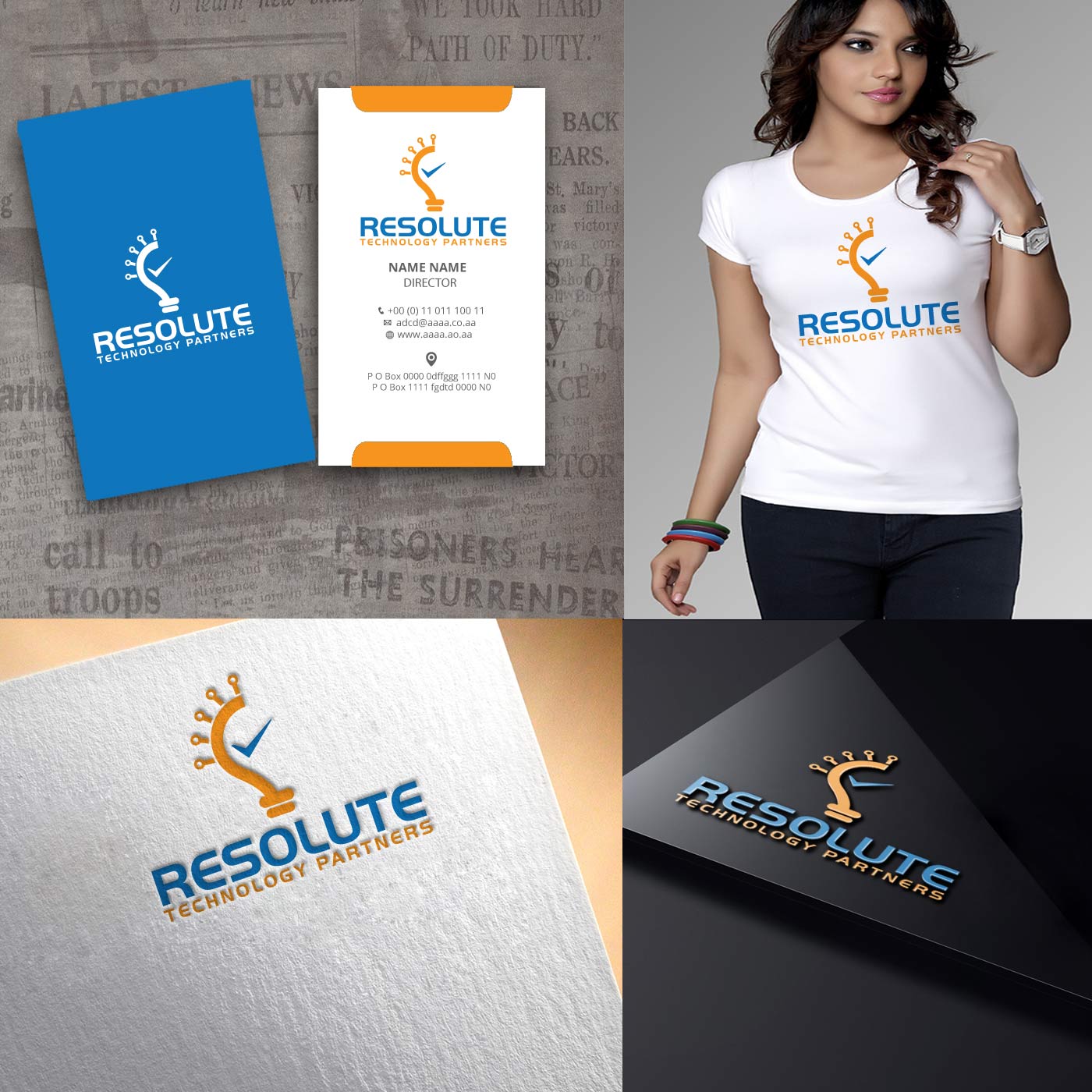 Logo Design by zebronicgraphic for Resolute Technology Partners | Design #13606060