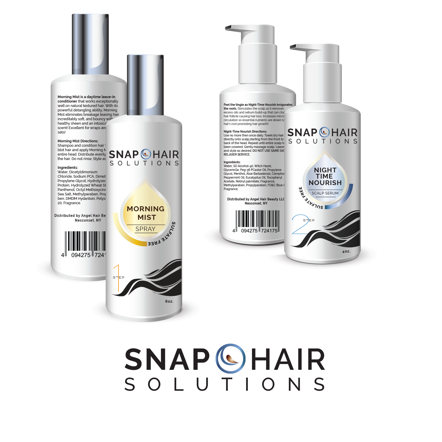 Verpackungs-Design von Soula Vetter für Angel Hair Beauty LLC | Design #13627148