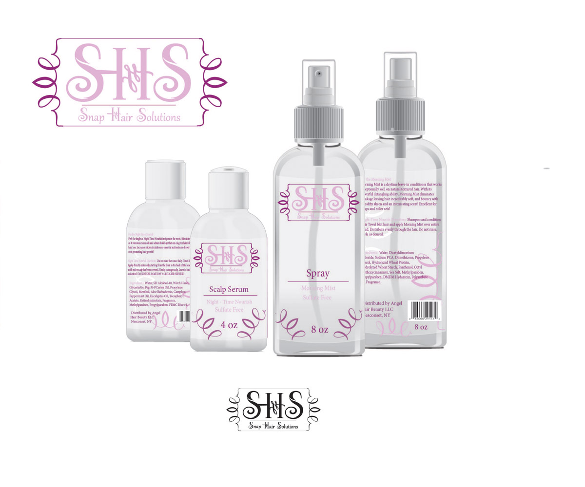 Verpackungs-Design von RaeSimone für Angel Hair Beauty LLC | Design #13630433
