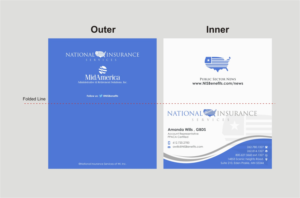 Visitenkarten-Design von INDIAN_Ashok für National Insurance Services  | Design: #13636308