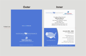 Business Card Design by INDIAN_Ashok for National Insurance Services  | Design: #13700676