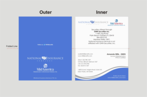 Visitenkarten-Design von INDIAN_Ashok für National Insurance Services  | Design: #13700678