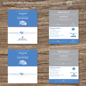 Business Card Design by Katyas Art and Design for National Insurance Services  | Design: #13630770