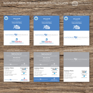 Visitenkarten-Design von Katyas Art and Design für National Insurance Services  | Design: #13679858