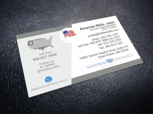Business Card Design by geeta Designs for National Insurance Services  | Design: #13809871