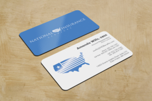 Business Card Design by Tama R.M for National Insurance Services  | Design: #13668648