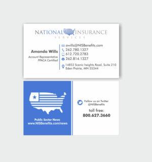 Visitenkarten-Design von IneseRo für National Insurance Services  | Design #13634241