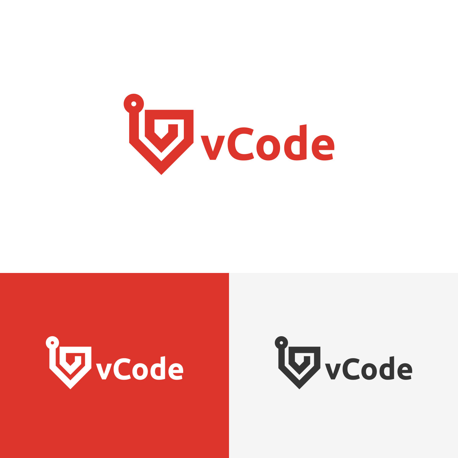 Logo Design by Grapismo Brand Studio for vCode Co.,Ltd | Design #13595725
