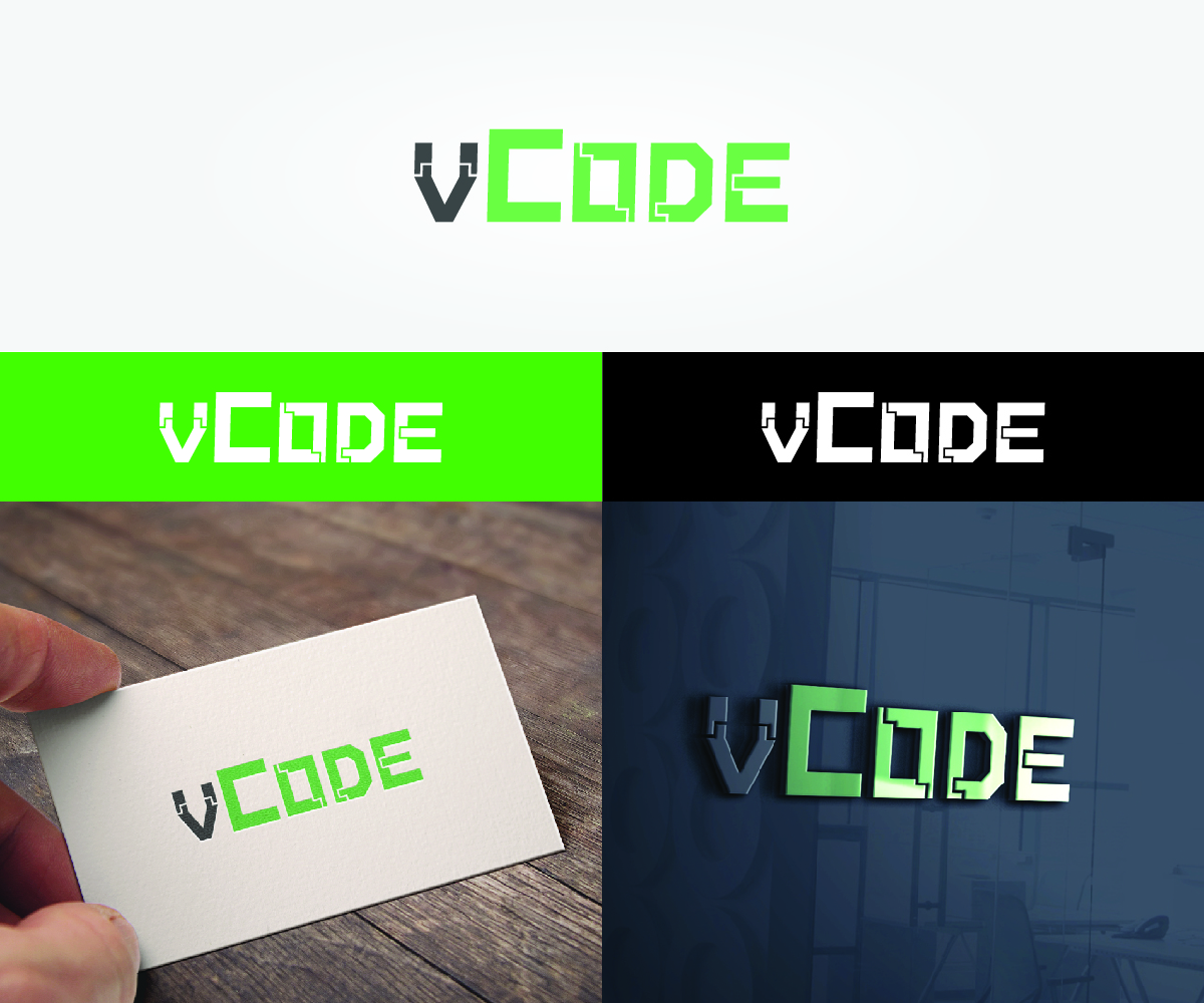 Logo Design by Logico Artlines for vCode Co.,Ltd | Design #13605431