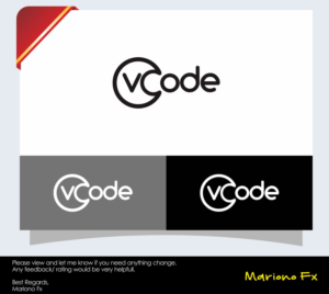 Logo Design by Mariono Fx for vCode Co.,Ltd | Design: #13597548