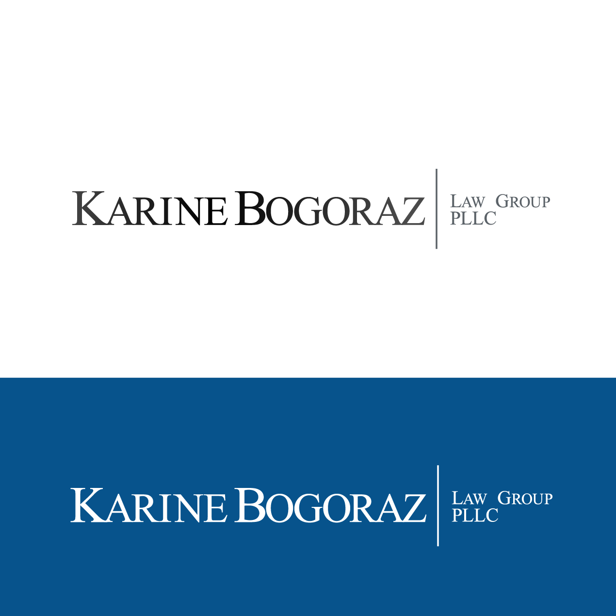Logo-Design von Wrique Design für Karine Bogoraz Law Group | Design #13622307
