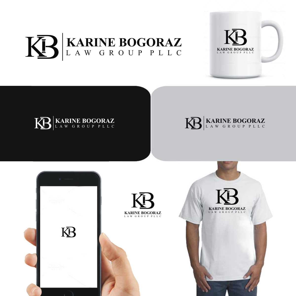 Logo Design by webeezine for Karine Bogoraz Law Group | Design #13639349