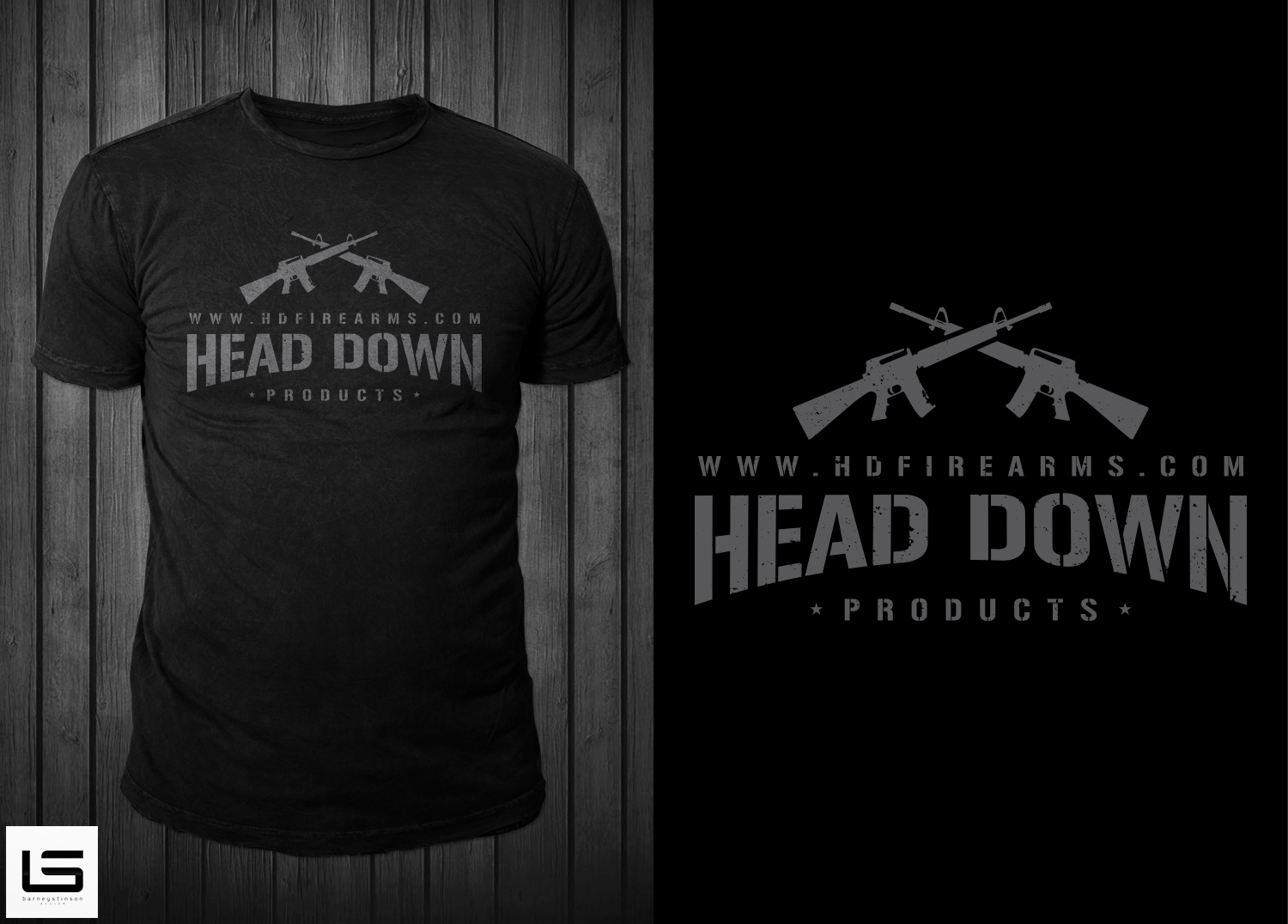 Bold, Masculine, Sporting Good Tshirt Design for Head Down Products by