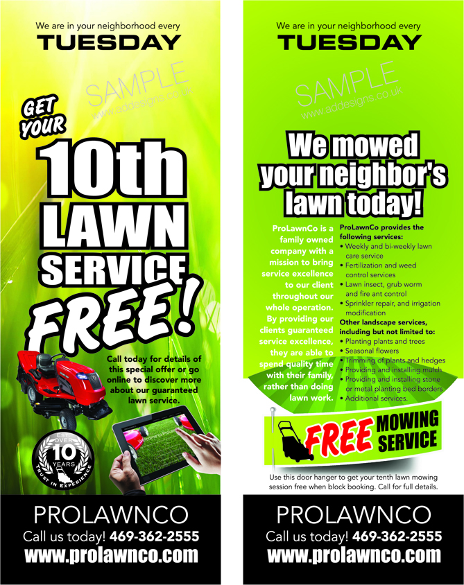 Flyer Design by the artworks for ProLawnCo | Design #13677542