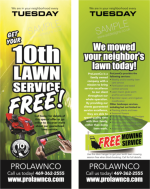 Diseño de Flyer por the artworks para ProLawnCo | Diseño #13677542