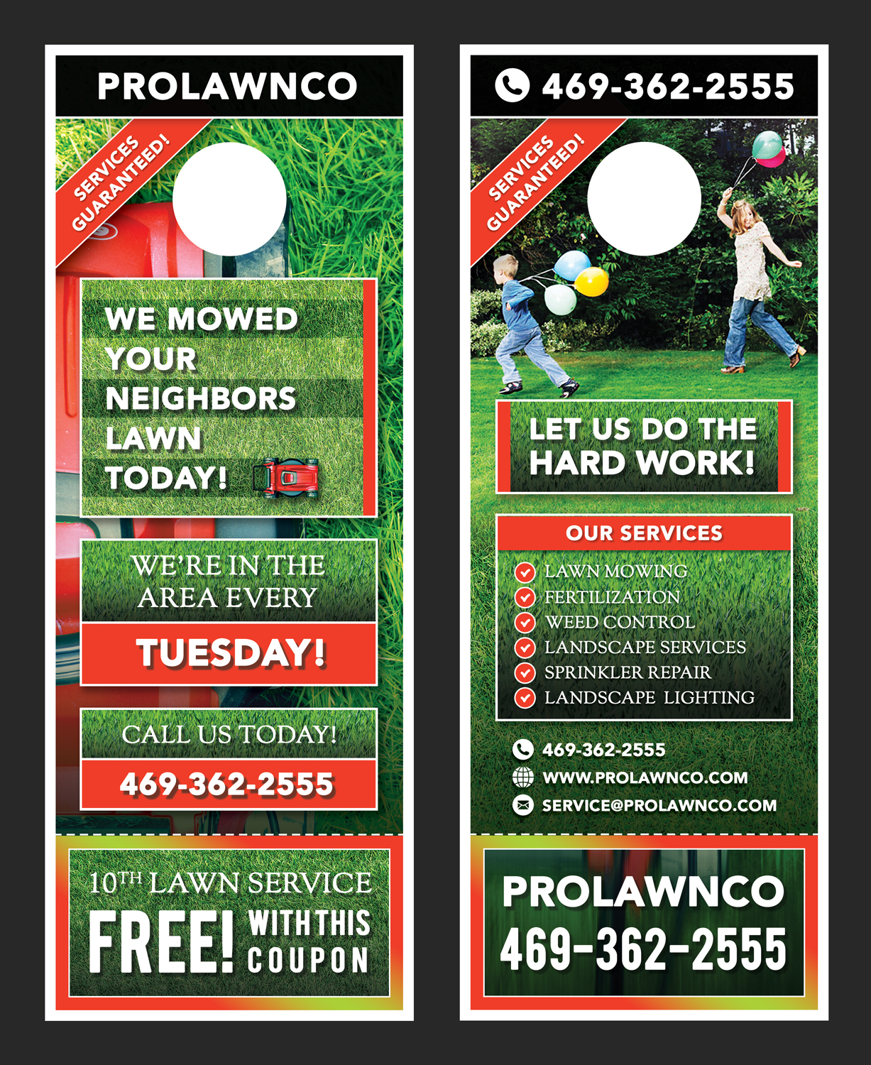 Flyer Design by RAZORGRAPHICS for ProLawnCo | Design #13677225
