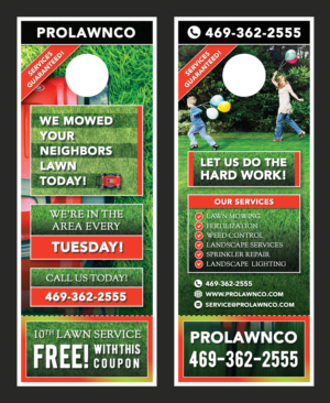Flyer Design by RAZORGRAPHICS for ProLawnCo | Design: #13677225