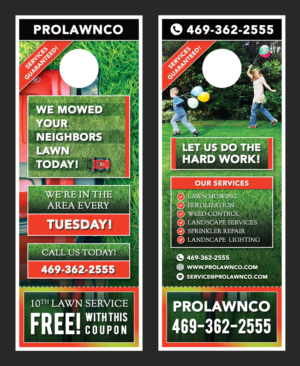 Flyer Design by RAZORGRAPHICS for ProLawnCo | Design: #13678004