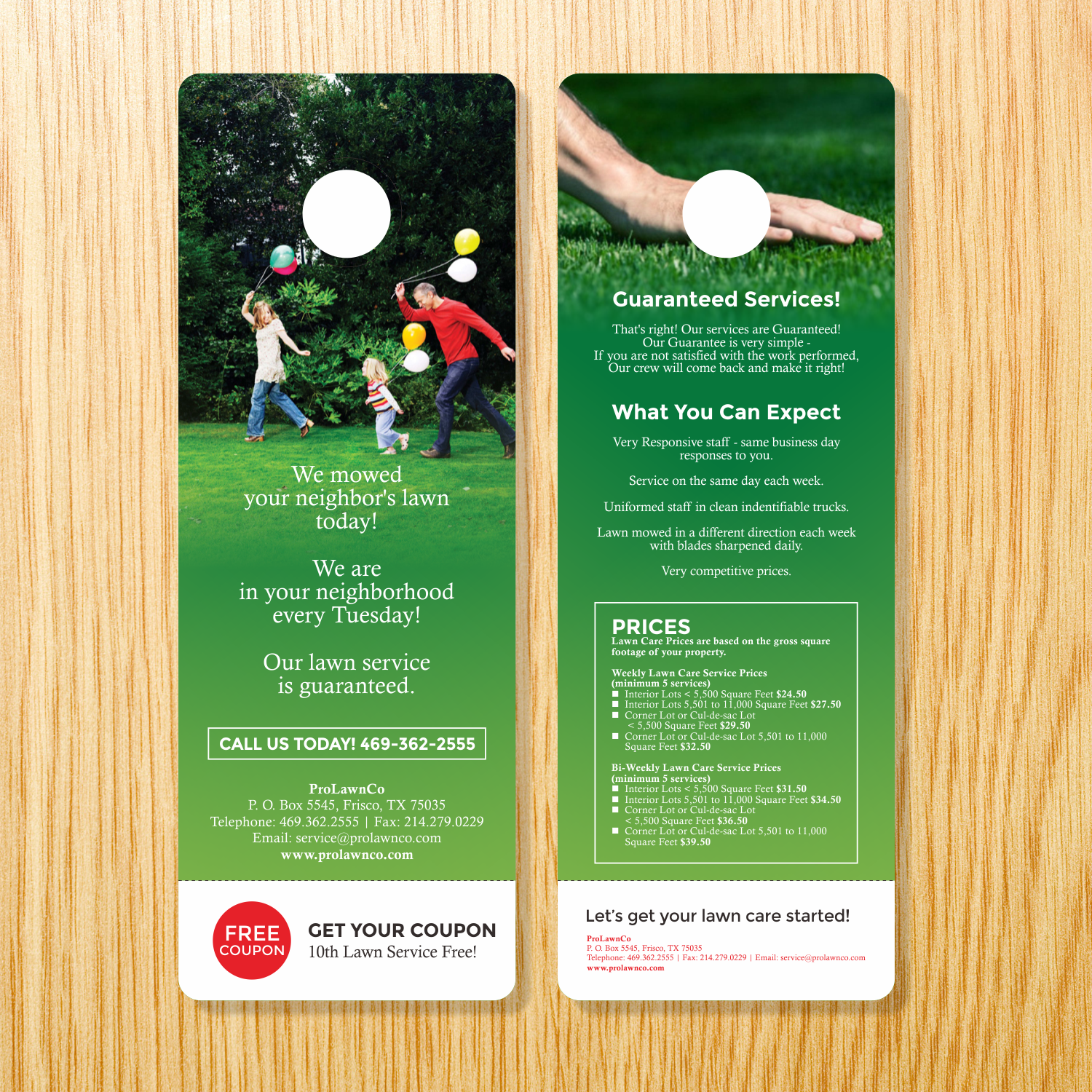 Design de Flyer par barinix pour ProLawnCo | Design #13680113