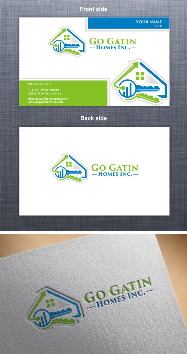 Logo Design by Soul Light for Go Gatin Homes Inc. | Design #15004772