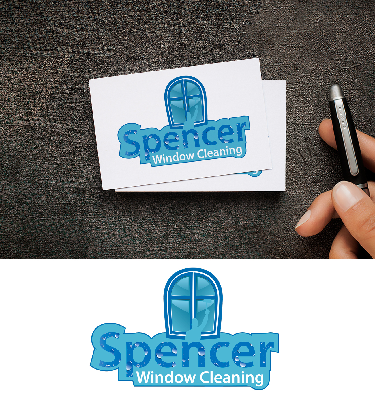 Diseño de Logo por Impressive Sol para Spencer Window Cleaning | Diseño #13596301