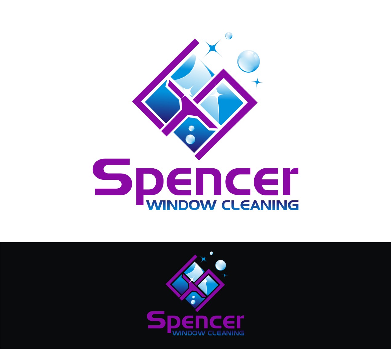 Logo Design by Soul Light for Spencer Window Cleaning | Design #13592679