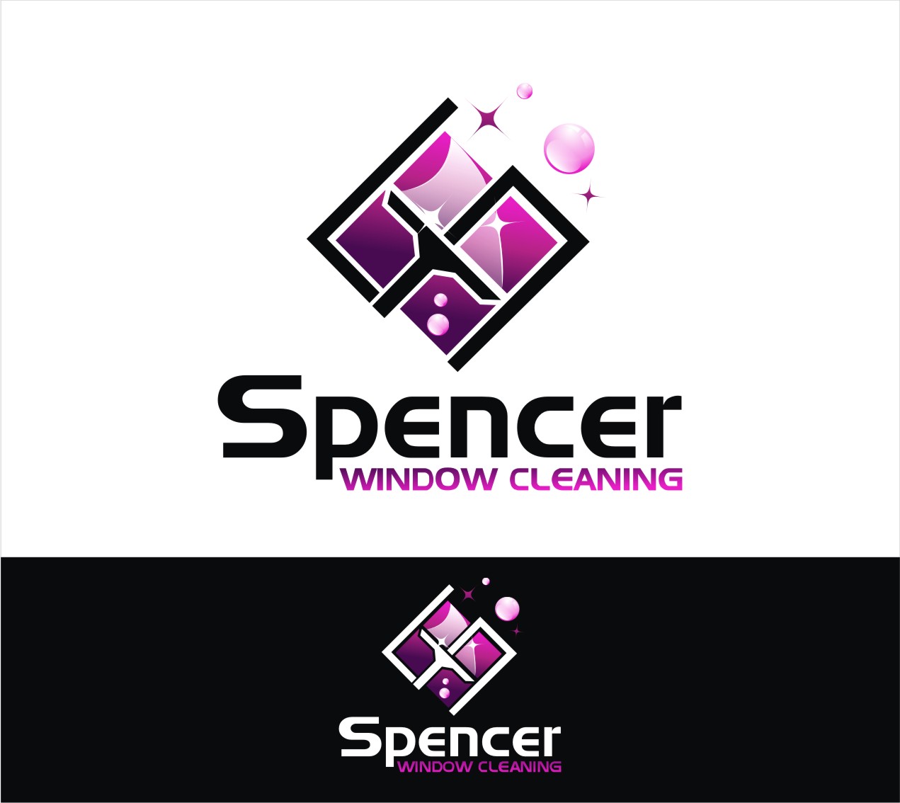 Logo Design by Soul Light for Spencer Window Cleaning | Design #13592680