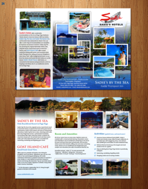 Brochure Design by uniquedesign10 for Sadie's Hotels | Design: #13594126