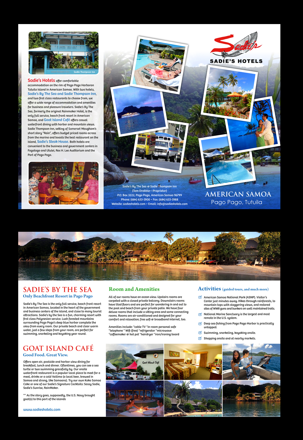 Brochure Design by uniquedesign10 for Sadie's Hotels | Design #13732824
