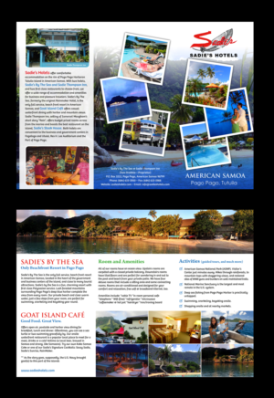 Brochure Design by uniquedesign10 for Sadie's Hotels | Design: #13732824