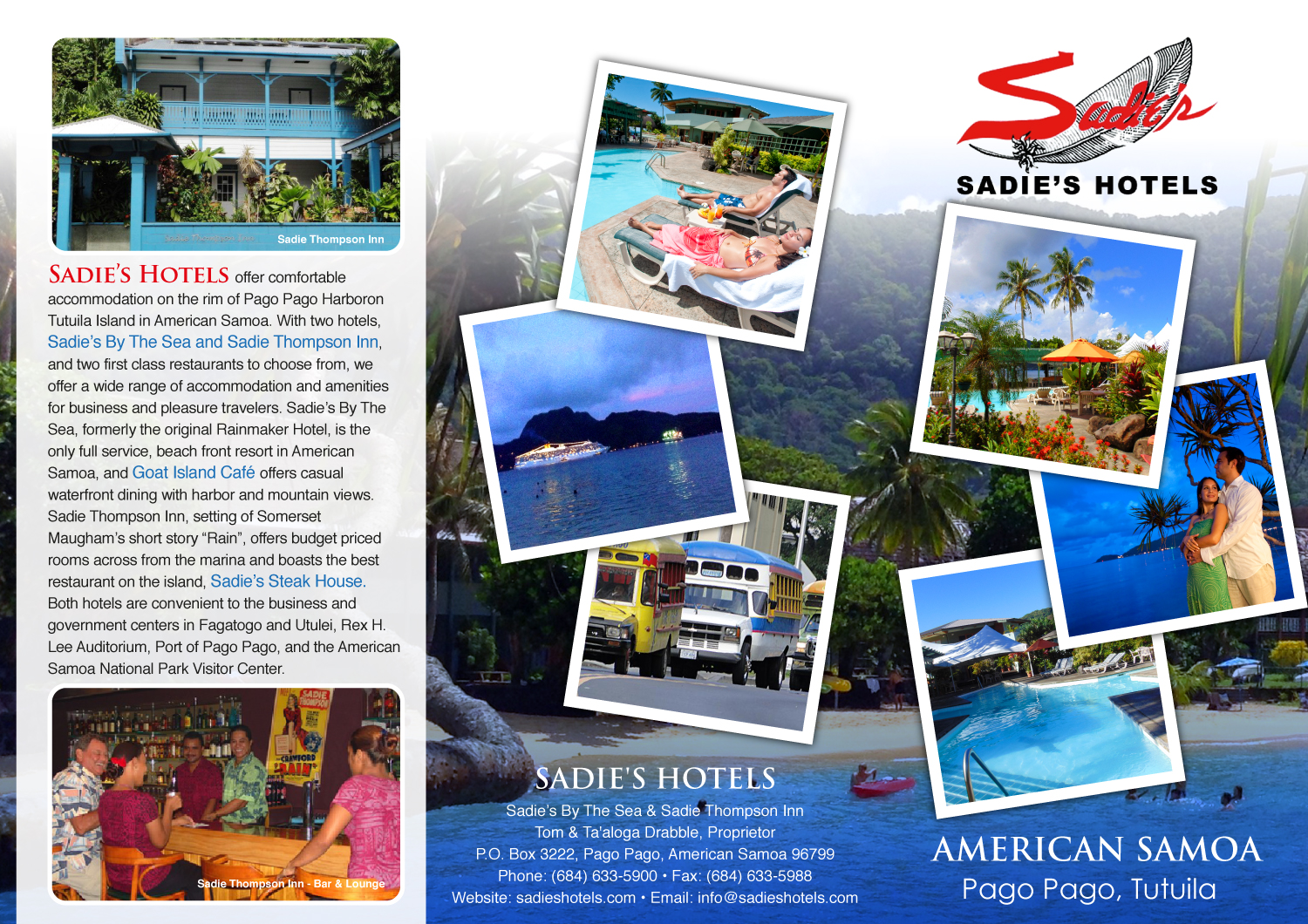 Broschüren-Design von uniquedesign10 für Sadie's Hotels | Design #13744007