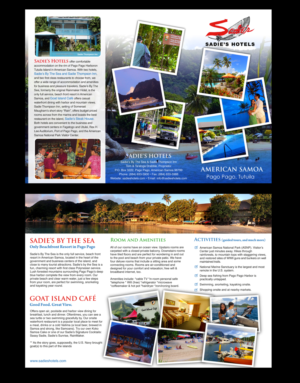 Brochure Design by uniquedesign10 for Sadie's Hotels | Design: #13755967