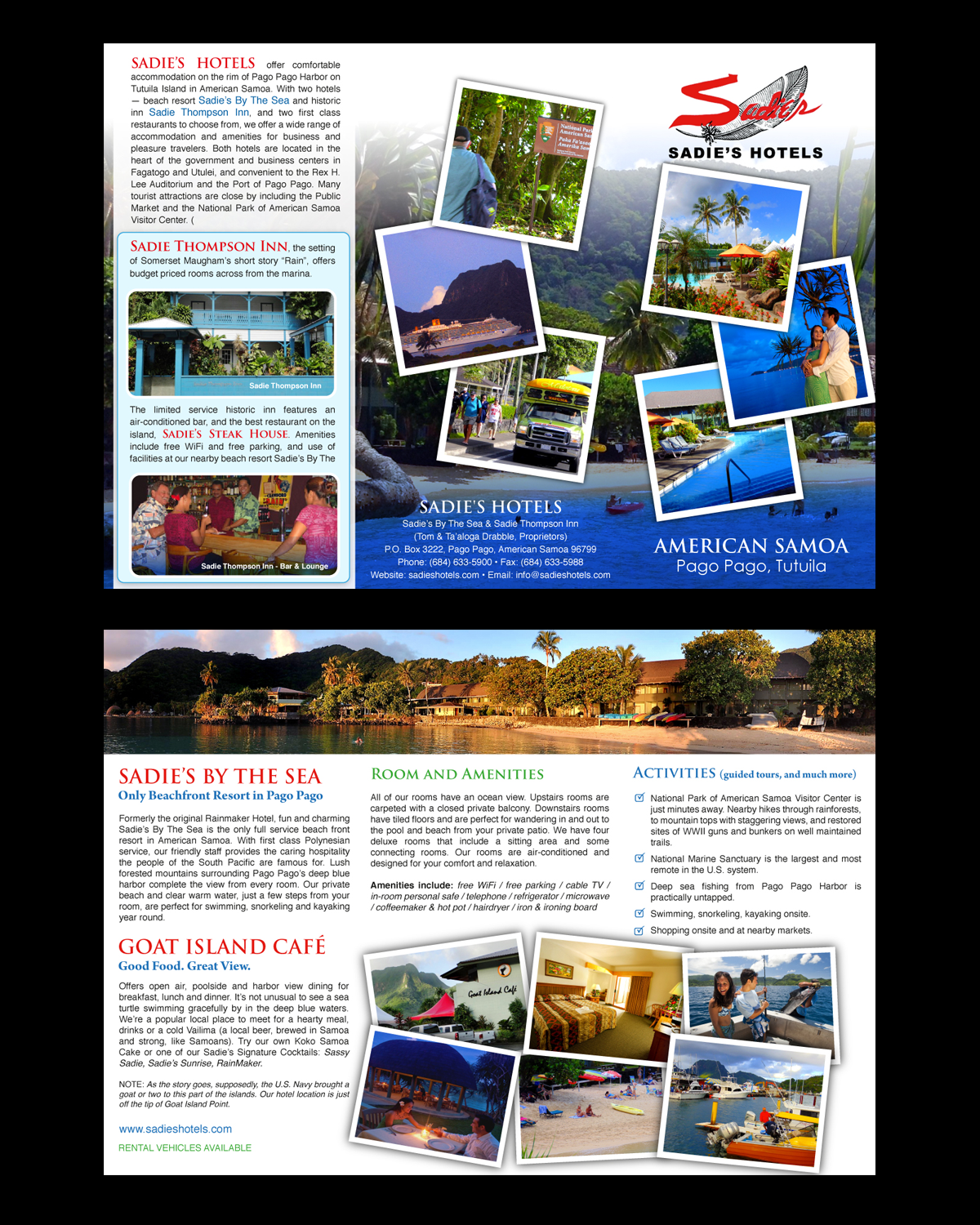 Brochure Design by uniquedesign10 for Sadie's Hotels | Design #13826984