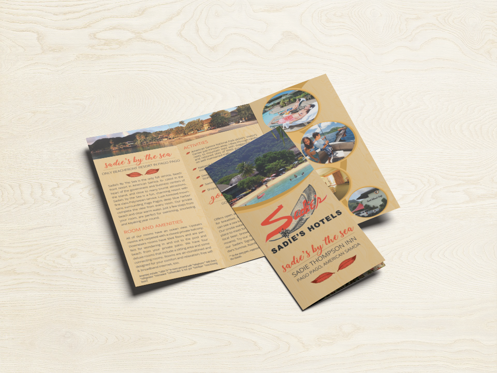Brochure Design by aniep for Sadie's Hotels | Design #13624611