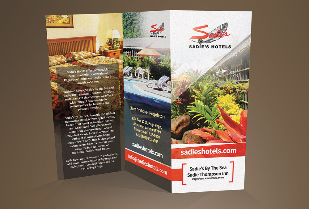 Broschüren-Design von creationz2011 für Sadie's Hotels | Design #13619959