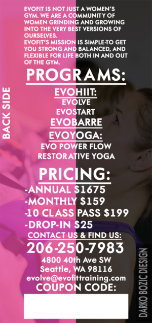 Flyer Design by Darko Božic (Hex Designs) for EvoFit, LLP | Design: #13776686