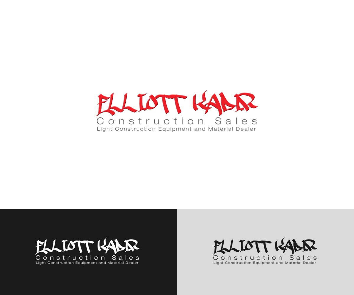 Logo Design by cheez_O for Elliott Kadir Construction Sales | Design #13643143
